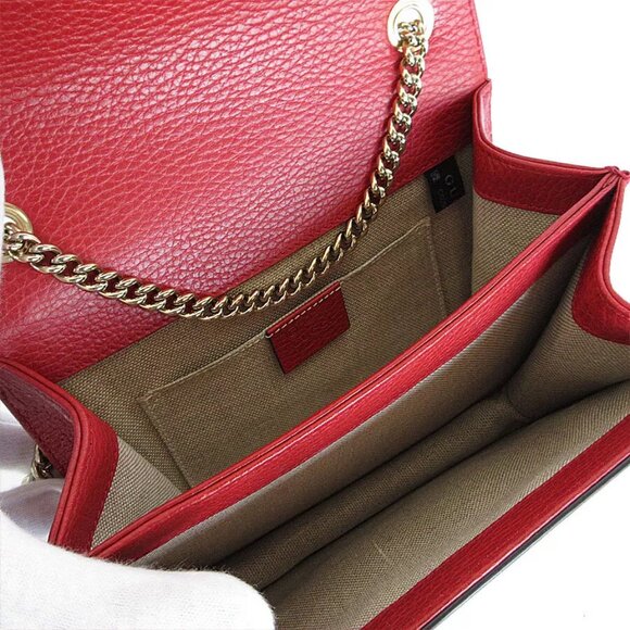 Auth GUCCI Interlocking GCrossbody Shoulder Bag Red - Picture 9 of 12